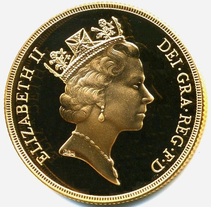 1998 Queen Elizabeth II 4 Coin Gold Sovereign Set COA Allgold