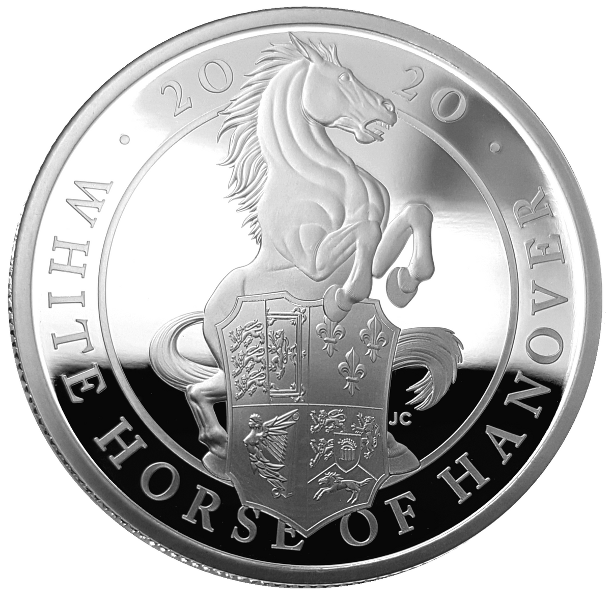 2020 Queen Elizabeth II 'White Horse of Hanover' One Kilo 999