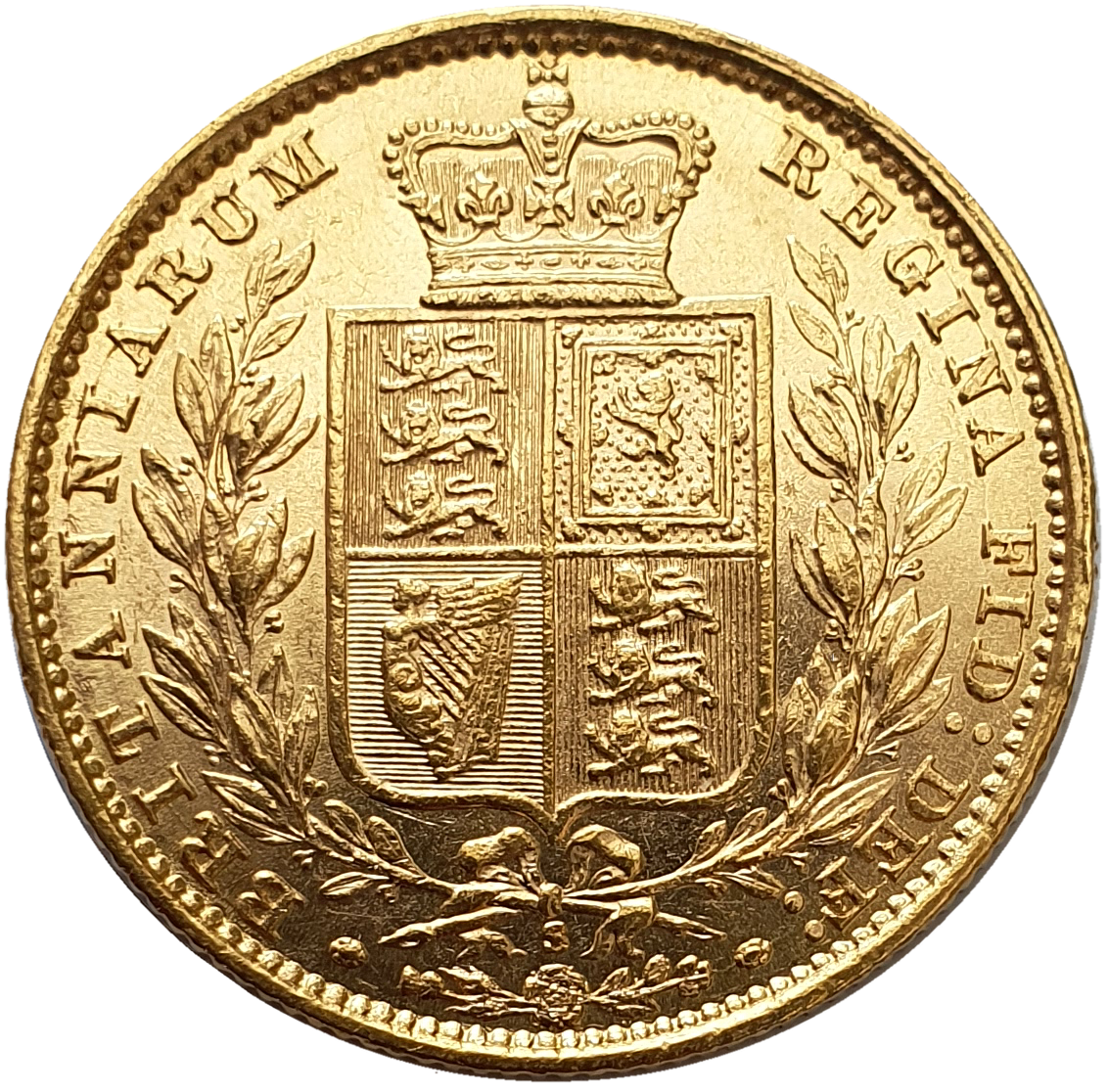 1882-S Queen Victoria Shield Reverse Sovereign