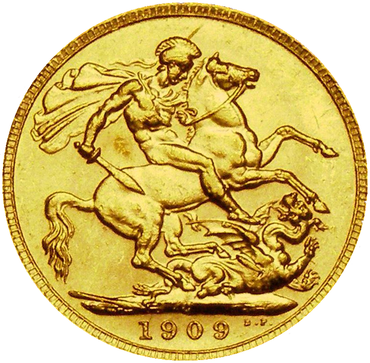 1909-C King Edward VII Gold Sovereign (Ottawa / Canada)