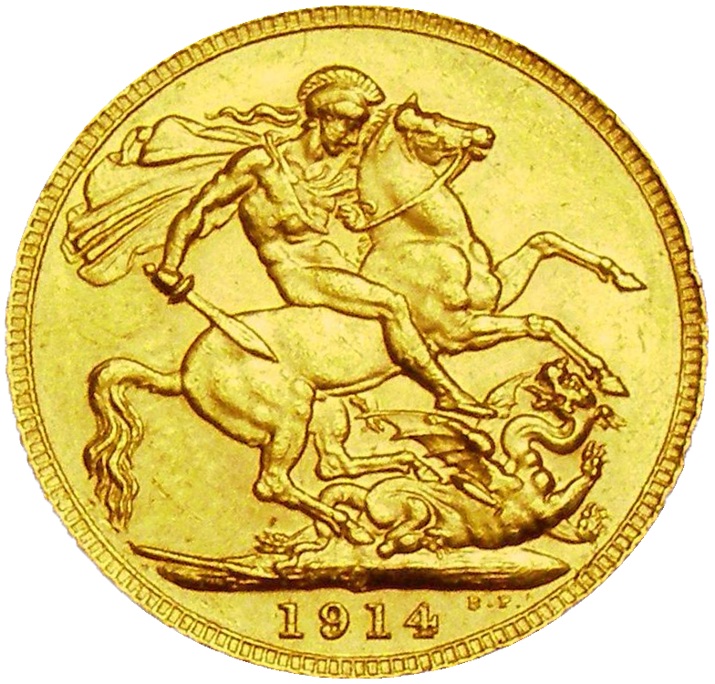 1914-C King George V Gold Sovereign (Ottawa / Canada) - Marsh R3