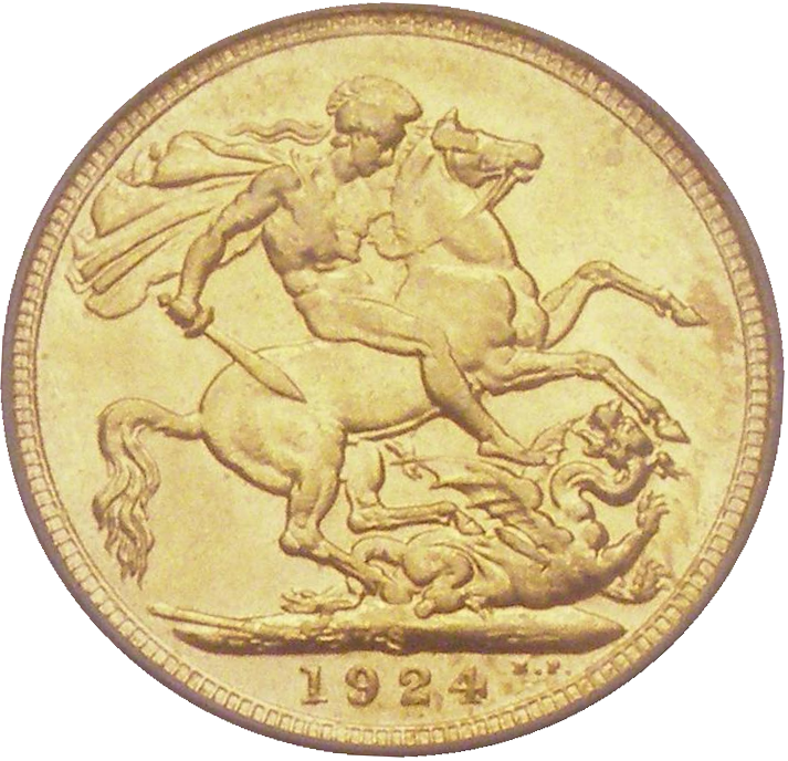 1924-S King George V Gold Sovereign (Sydney)