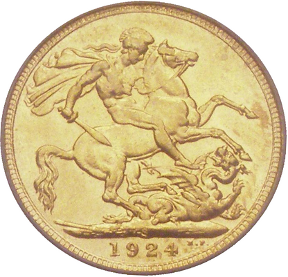 1924-S King George V Gold Sovereign (Sydney)