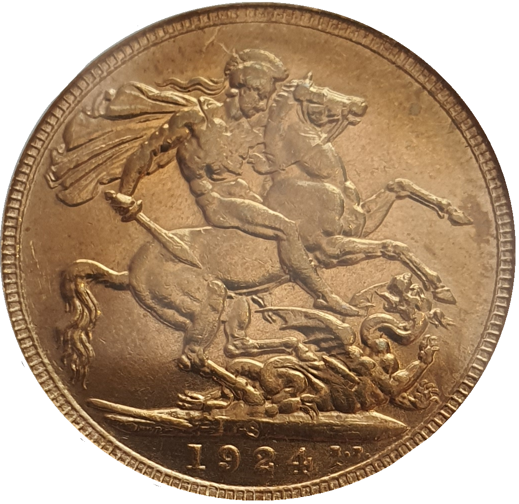 1924-S King George V Gold Sovereign (Sydney)