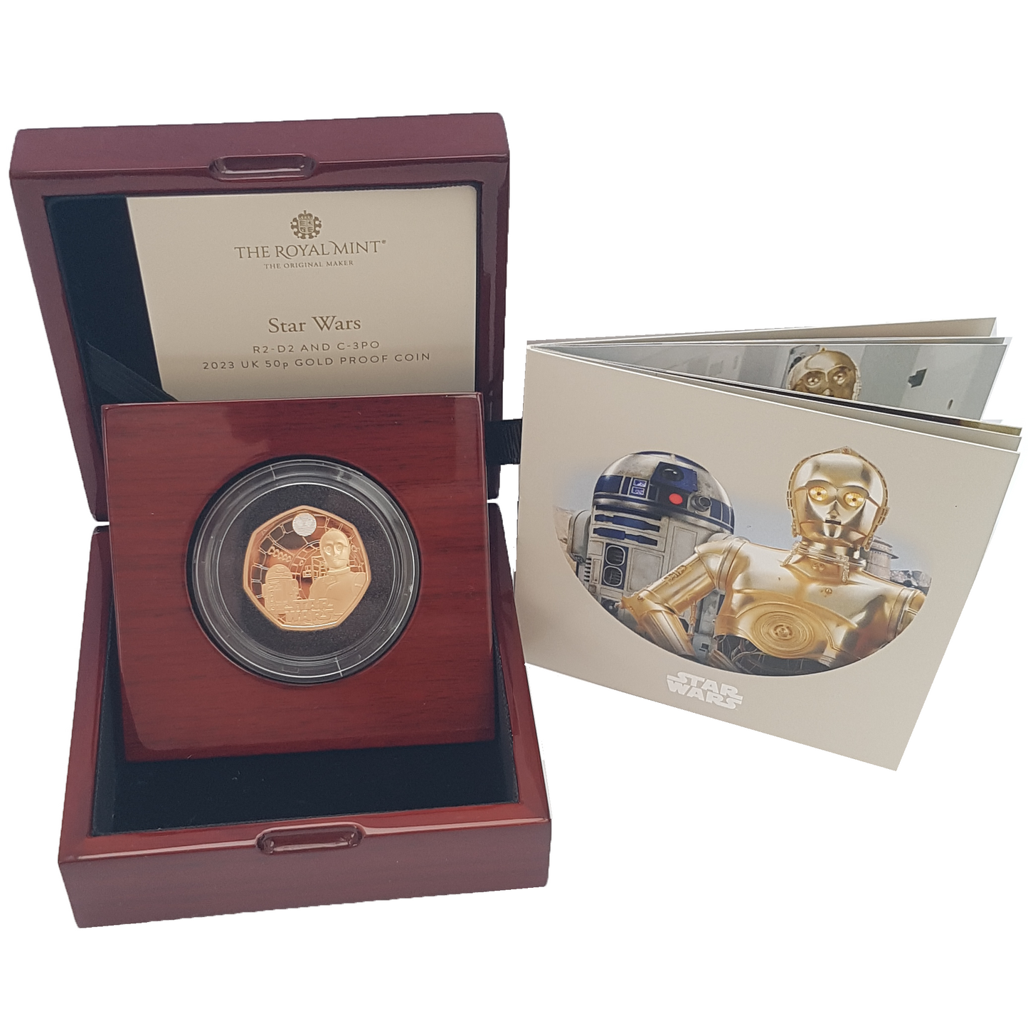 2023 King Charles III 'Star Wars R2-D2 - C-3PO'  50P Gold Proof