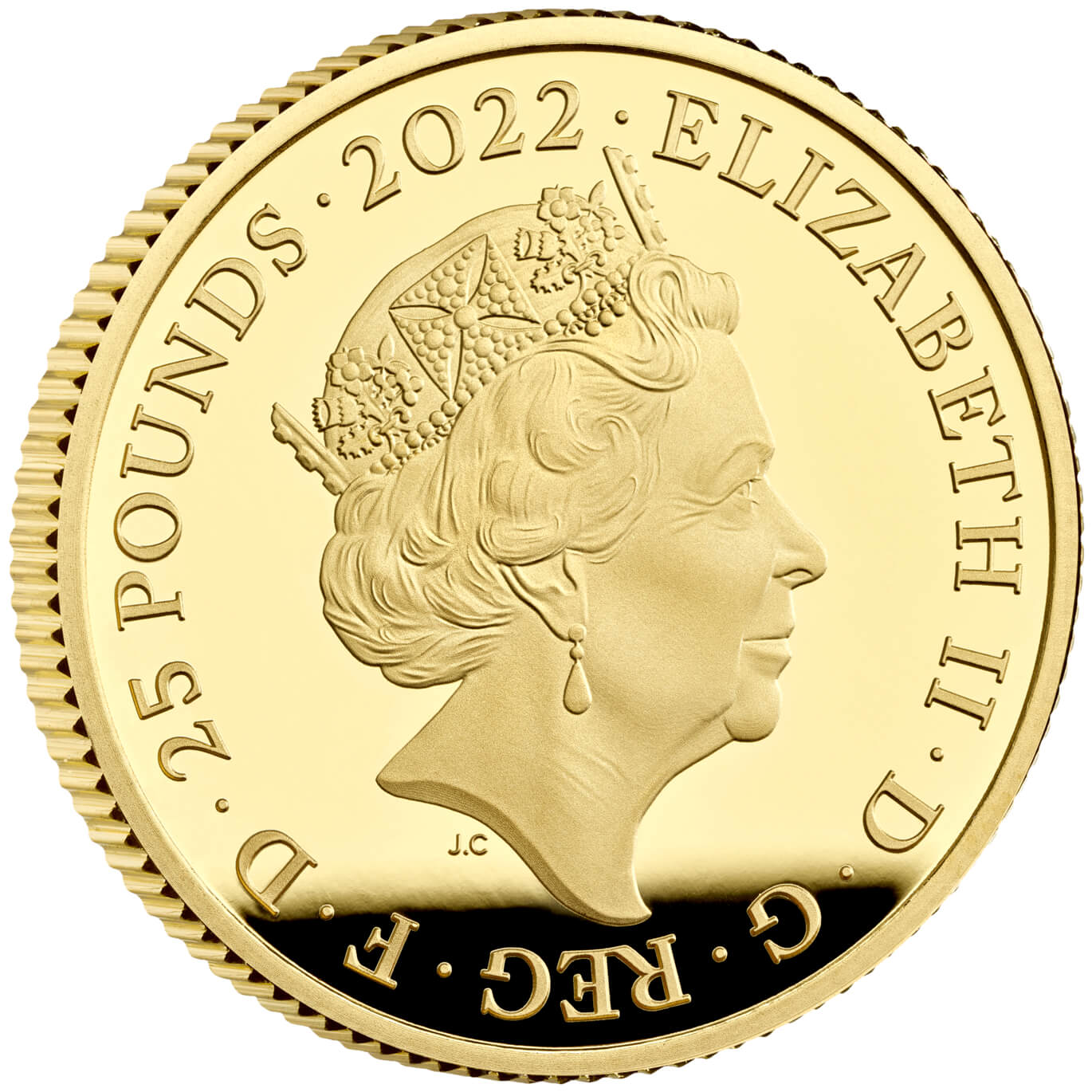 2022 Queen Elizabeth II 'Harry Potter 25th Anniversary' 1/4 Ounce 999.9 Gold Proof Coin