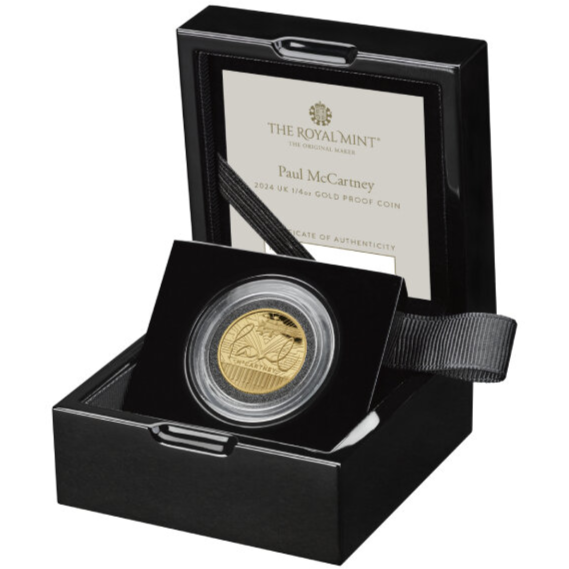 2024 Music Legends 'Paul McCartney' 1/4 oz 999.9 Gold Proof Coin