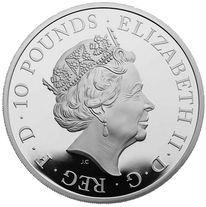 2023 Queen Elizabeth II 'Lunar Year of the Rabbit' (Five-Ounce) 5oz 999 Silver Proof Coin