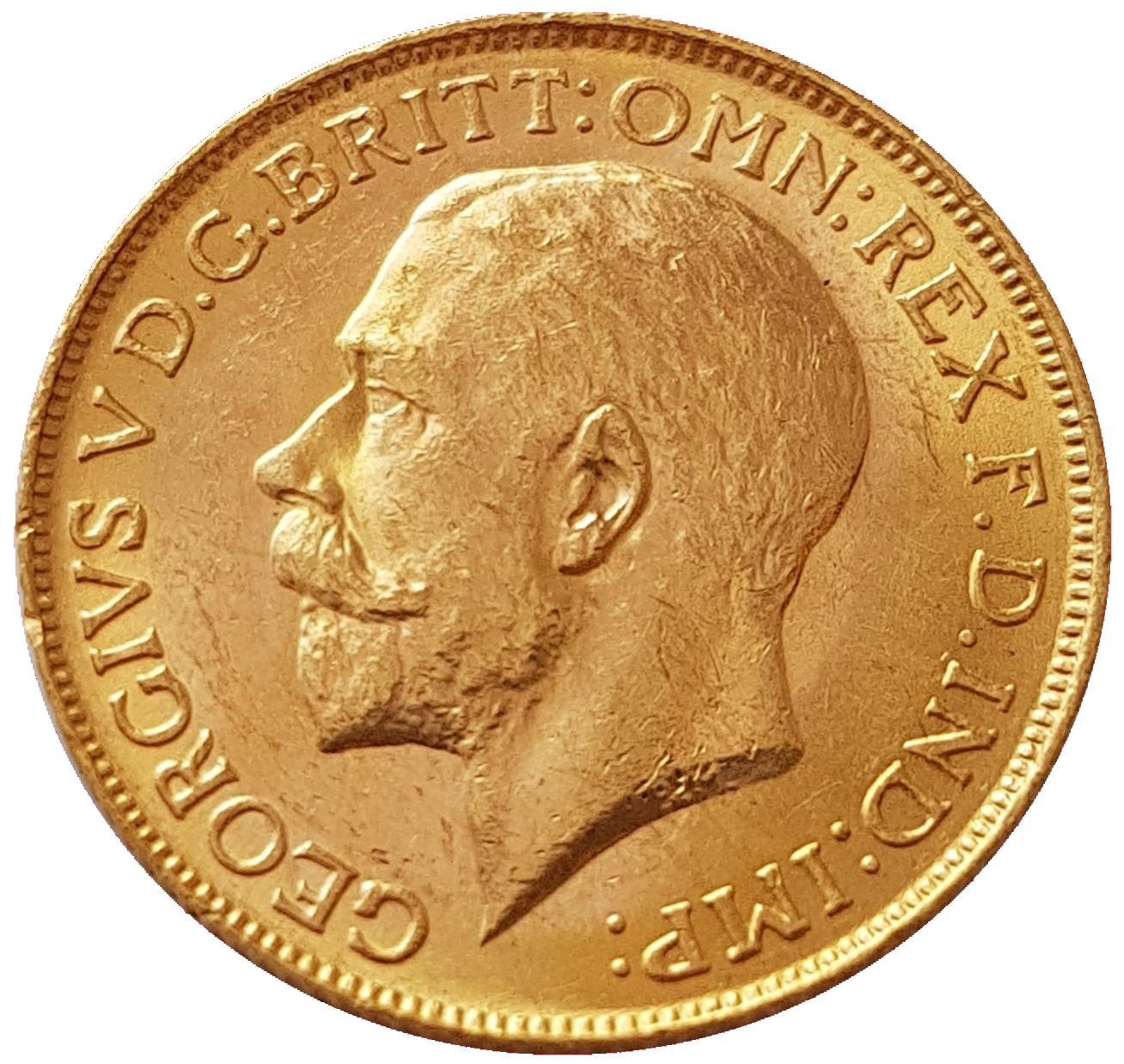 1918-C King George V Gold Sovereign (Ottawa / Canada)