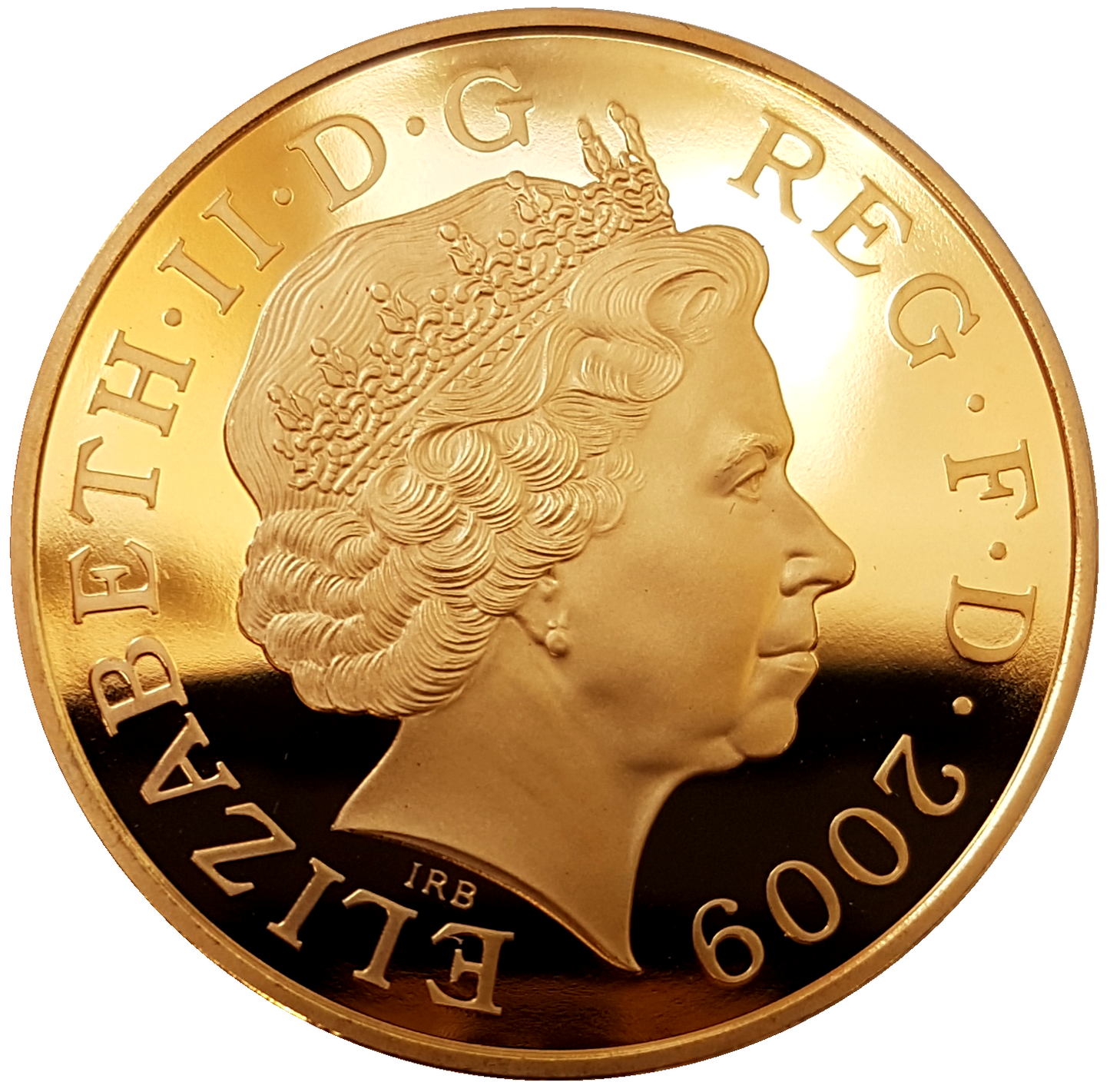 2009 Queen Elizabeth II Henry VIII Accession £5 Gold Proof Coin