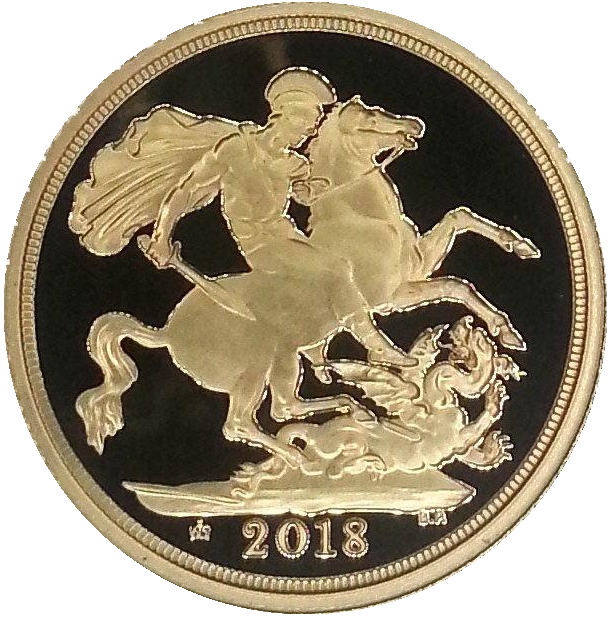 2018 Queen Elizabeth II Proof Full or Piedfort Sovereign - Jody Clark Portrait.