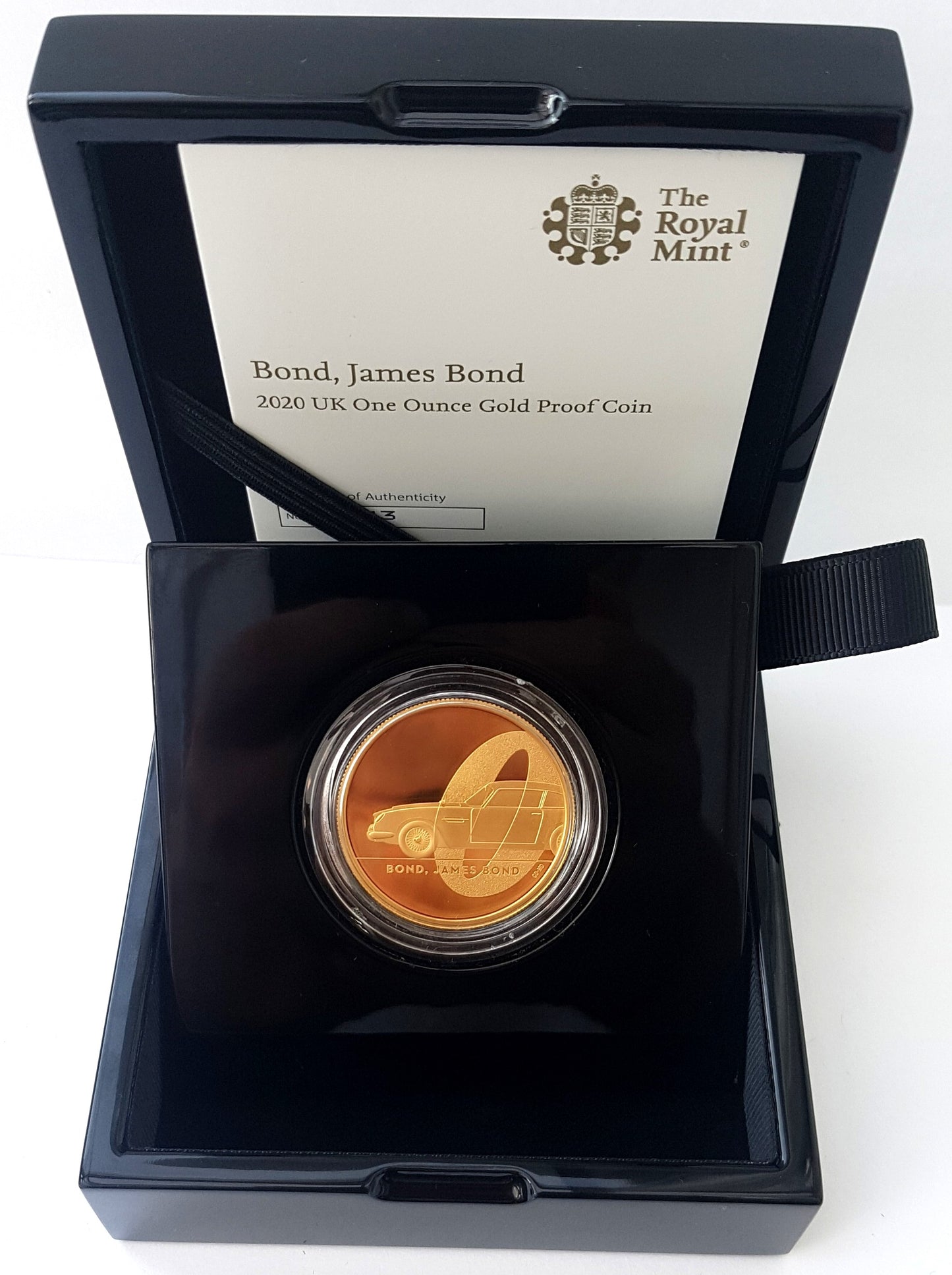 2020 Queen Elizabeth II 'Bond, James Bond' 999.9 1oz Gold Proof Coin