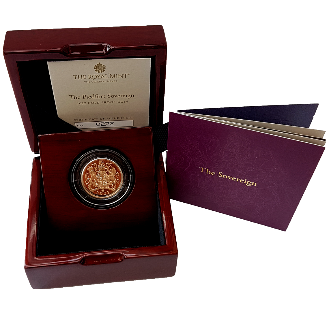 2022 Queen Elizabeth II Proof 'PIEDFORT' Full Sovereign (Platinum Jubilee)