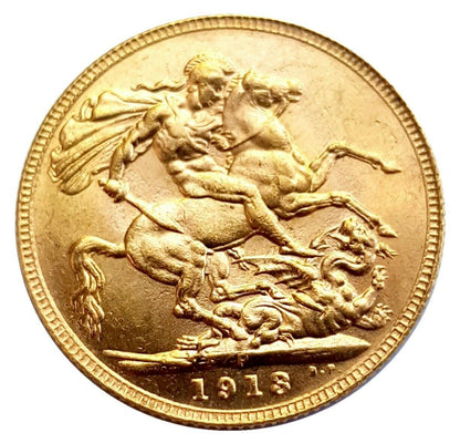 1913-P King George V Gold Sovereign (Perth)