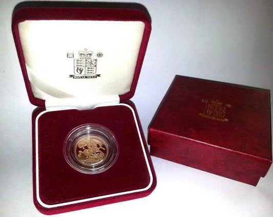 1993 Queen Elizabeth II Proof Gold Half Sovereign + Capsulated / Case