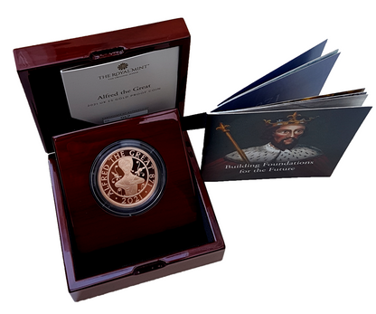 2021 Queen Elizabeth II Alfred the Great' £5 Gold Proof Coin