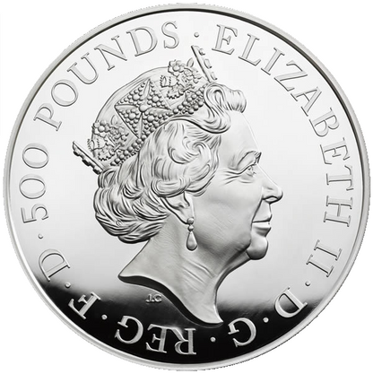 2021 Queen Elizabeth II 'The Griffin of Edward III' One Kilo 999 Silver Proof Coin