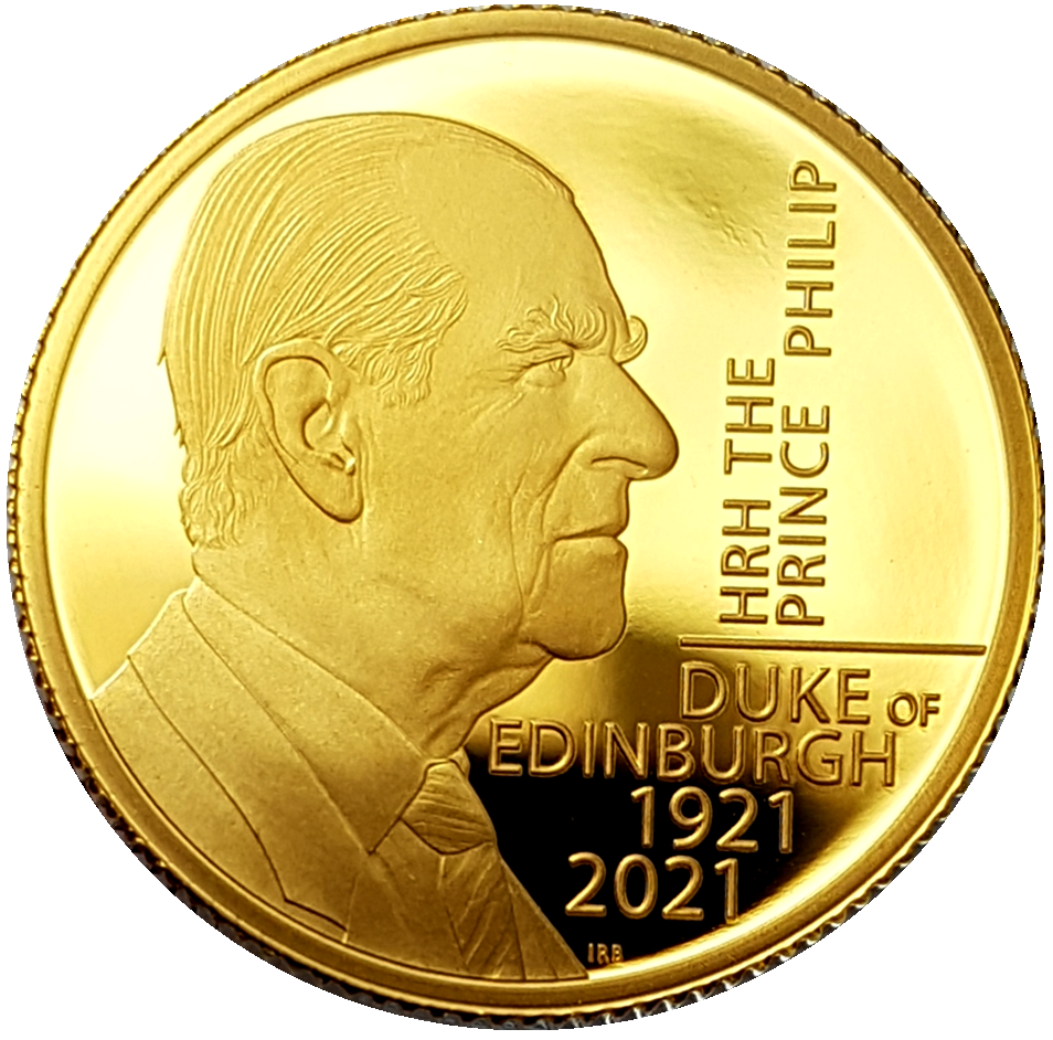 2021 HRH The Prince Philip, Duke of Edinburgh  1/4 Ounce 999.9 Gold Proof Coin