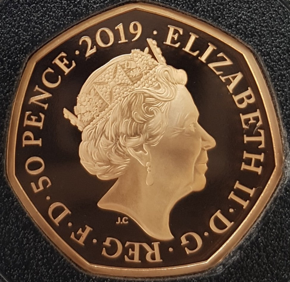 2019 Beatrix Potters Peter Rabbit Gold Proof 50P - 500 issue Limit.